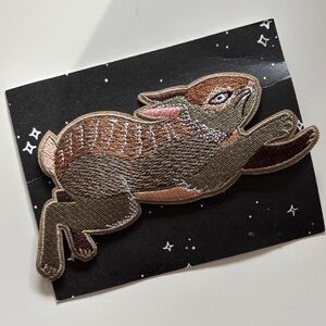 Stay Home Club Iron-On Bunny Rabbit Patch